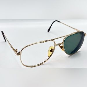 Vintage LC Basics Gold Pilot Sunglasses Frames Only